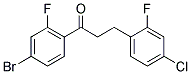 4'-BROMO-3-(4-CHLORO-2-FLUOROPHENYL)-2'-FLUOROPROPIOPHENONE Struktur