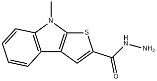 8-METHYL-8H-THIENO[2,3-B]INDOLE-2-CARBOHYDRAZIDE Struktur