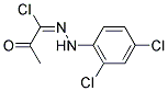 (1E)-N-(2,4-DICHLOROPHENYL)-2-OXOPROPANEHYDRAZONOYL CHLORIDE Struktur