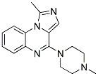 1-METHYL-4-(4-METHYLPIPERAZIN-1-YL)IMIDAZO[1,5-A]QUINOXALINE Struktur