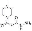 3-(4-METHYL-PIPERAZIN-1-YL)-3-OXO-PROPIONIC ACID HYDRAZIDE Struktur