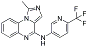 1-METHYL-N-[6-(TRIFLUOROMETHYL)PYRIDIN-3-YL]IMIDAZO[1,5-A]QUINOXALIN-4-AMINE Struktur