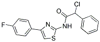 2-CHLORO-N-[4-(4-FLUORO-PHENYL)-THIAZOL-2-YL]-2-PHENYL-ACETAMIDE Struktur