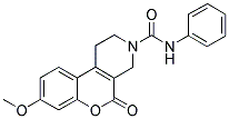 8-METHOXY-5-OXO-N-PHENYL-1,5-DIHYDRO-2H-CHROMENO[3,4-C]PYRIDINE-3(4H)-CARBOXAMIDE Struktur