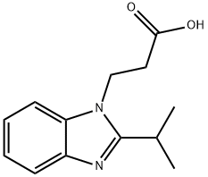 3-(2-ISOPROPYL-BENZOIMIDAZOL-1-YL)-PROPIONIC ACID Struktur