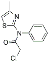 2-CHLORO-N-(4-METHYL-THIAZOL-2-YL)-N-PHENYL-ACETAMIDE Struktur