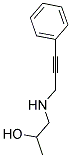 1-((3-PHENYLPROP-2-YNYL)AMINO)PROPAN-2-OL Struktur