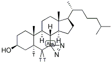 7-AZI-5ALPHA-CHOLESTAN-3BETA-OL, [5,6-3H] Struktur