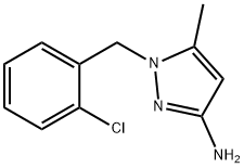 1-(2-CHLORO-BENZYL)-5-METHYL-1 H-PYRAZOL-3-YLAMINE Struktur