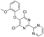 4,6-DICHLORO-5-(2-METHOXY-PHENOXY)-[2,2']BIPYRIMIDINYL Struktur