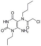 N-(6-AMINO-2,4-DIOXO-1-PROPYL-1,2,3,4-TETRAHYDROPYRIMIDIN-5-YL)-N-BUTYL-2-CHLOROACETAMIDE Struktur