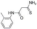 3-AMINO-N-(2-METHYLPHENYL)-3-THIOXOPROPANAMIDE Struktur