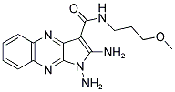 1,2-DIAMINO-1H-PYRROLO[2,3-B]QUINOXALINE-3-CARBOXYLIC ACID (3-METHOXY-PROPYL)-AMIDE Struktur