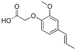 (2-METHOXY-4-PROPENYL-PHENOXY)-ACETIC ACID Struktur