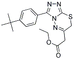 [3-(4-TERT-BUTYL-PHENYL)-7H-[1,2,4]TRIAZOLO[3,4-B][1,3,4]THIADIAZIN-6-YL]-ACETIC ACID ETHYL ESTER Struktur