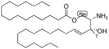 PALMITOYL D-ERYTHRO-SPHINGOSINE, [3-3H] Struktur