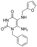 6-AMINO-1-BENZYL-5-[(FURAN-2-YLMETHYL)-AMINO]-1H-PYRIMIDINE-2,4-DIONE Struktur