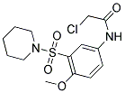 2-CHLORO-N-[4-METHOXY-3-(PIPERIDINE-1-SULFONYL)-PHENYL]-ACETAMIDE Struktur