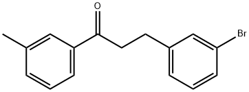 3-(3-BROMOPHENYL)-3'-METHYLPROPIOPHENONE Struktur