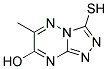 3-MERCAPTO-6-METHYL-[1,2,4]TRIAZOLO[4,3-B][1,2,4]TRIAZIN-7-OL Struktur