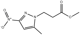 3-(5-METHYL-3-NITRO-PYRAZOL-1-YL)-PROPIONIC ACID METHYL ESTER Struktur