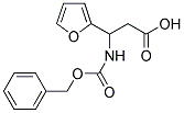 3-BENZYLOXYCARBONYLAMINO-3-FURAN-2-YL-PROPIONIC ACID Struktur