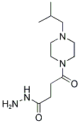 4-(4-ISOBUTYL-PIPERAZIN-1-YL)-4-OXO-BUTYRIC ACID HYDRAZIDE Struktur