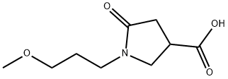 1-(3-METHOXYPROPYL)-5-OXO-3-PYRROLIDINECARBOXYLIC ACID Struktur