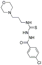 2-(4-CHLOROBENZOYL)-N-(3-MORPHOLIN-4-YLPROPYL)HYDRAZINECARBOTHIOAMIDE Struktur