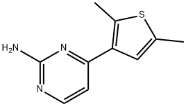 4-(2,5-DIMETHYL-3-THIENYL)-2-PYRIMIDINAMINE Struktur