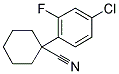 1-CYANO-1-(2-FLUORO-4-CHLOROPHENYL) CYCLOHEXANE Struktur