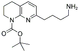 7-(4-AMINO-BUTYL)-3,4-DIHYDRO-2H-[1,8]NAPHTHYRIDINE-1-CARBOXYLIC ACID TERT-BUTYL ESTER Struktur