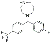 1-((4-FLUOROPHENYL)[4-(TRIFLUOROMETHYL)PHENYL]METHYL)-1,4-DIAZEPANE Struktur