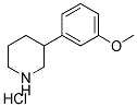 3-(3-METHOXYPHENYL) PIPERIDINE HYDROCHLORIDE Struktur