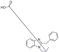 3-(2-BENZYL-BENZOIMIDAZOL-1-YL)-2-METHYL-PROPIONIC ACID Struktur