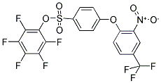 2,3,4,5,6-PENTAFLUOROPHENYL 4-[2-NITRO-4-(TRIFLUOROMETHYL)PHENOXY]BENZENESULFONATE Struktur