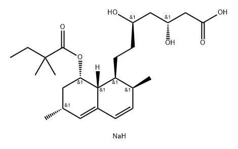 SIMVASTATIN, SODIUM SALT Structure