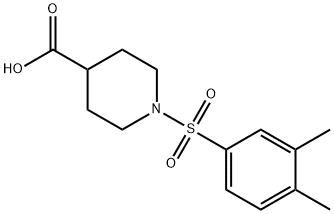 1-[(3,4-DIMETHYLPHENYL)SULFONYL]PIPERIDINE-4-CARBOXYLIC ACID Struktur