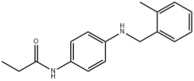 N-(4-((2-METHYLBENZYL)AMINO)PHENYL)PROPANAMIDE Struktur