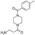 3-AMINO-1-[4-(4-METHYL-BENZOYL)-PIPERAZIN-1-YL]-PROPAN-1-ONE Struktur