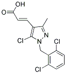 3-[5-CHLORO-1-(2,6-DICHLOROBENZYL)-3-METHYL-1H-PYRAZOL-4-YL]ACRYLIC ACID Struktur