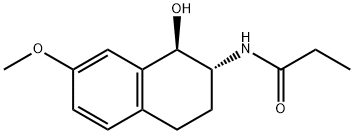 N-[(1R,2R)-1,2,3,4-TETRAHYDRO-1-HYDROXY-7-METHOXY-2-NAPHTHALENYL]PROPANAMIDE Struktur