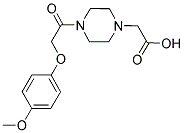 (4-[(4-METHOXYPHENOXY)ACETYL]PIPERAZIN-1-YL)ACETIC ACID Struktur