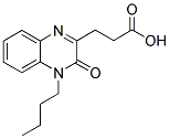 3-(4-BUTYL-3-OXO-3,4-DIHYDRO-QUINOXALIN-2-YL)-PROPIONIC ACID Struktur