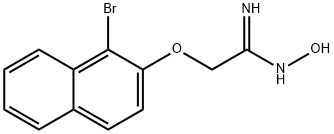 2-(1-BROMO(2-NAPHTHYLOXY))-1-(HYDROXYIMINO)ETHYLAMINE Struktur