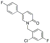 1-(2-CHLORO-4-FLUOROBENZYL)-5-(4-FLUOROPHENYL)PYRIDIN-2(1H)-ONE Struktur