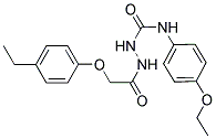 1-(2-(4-ETHYLPHENOXY)ACETYL)-4-(4-ETHOXYPHENYL)SEMICARBAZIDE Struktur