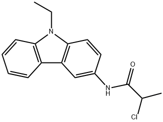 2-CHLORO-N-(9-ETHYL-9H-CARBAZOL-3-YL)PROPANAMIDE Struktur