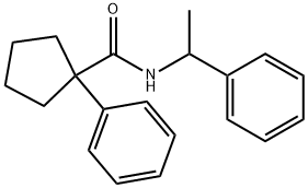 (PHENYLCYCLOPENTYL)-N-(1-PHENYLETHYL)FORMAMIDE Struktur