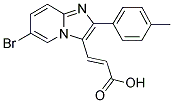 3-(6-BROMO-2-P-TOLYL-IMIDAZO[1,2-A]PYRIDIN-3-YL)-ACRYLIC ACID Struktur